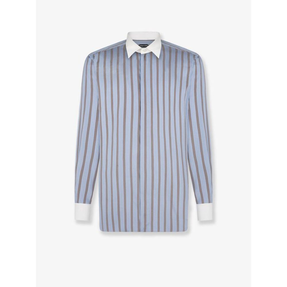 Tom Ford Men Striped Silk Shirt